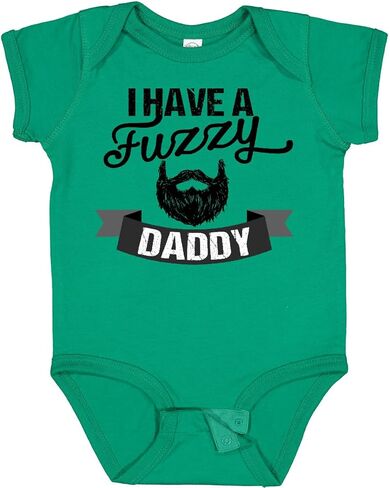 inktastic I Have a Fuzzy Daddy Beard Baby Bodysuit in Kuwait