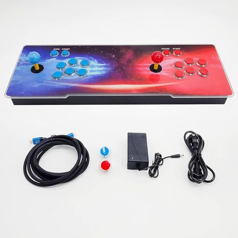 【32000 Games in 1】 Pandora's Box Arcade Game Console, 3D Pandora Box Support PC & Projector & TV, 2-4 Players, 1280X720 Full HD, 3D, Search/Hide/Save/Load/Pause Games, Favorite List in Saudi Arabia
