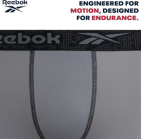 Reebok Boys’ Underwear – Long Leg Performance Boxer Briefs (6 Pack) in Saudi Arabia