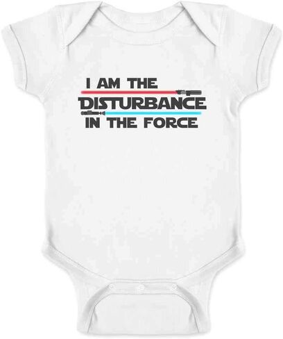Pop Threads I Am The Disturbance In The Force Funny Infant Baby Boy Girl Bodysuit in Kuwait