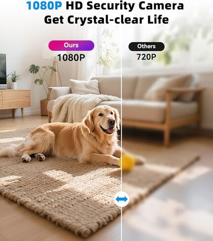 شاحن كاميرا واي فاي لاسلكي بدقة 1080 بكسل للمنزل مع التحكم في التطبيقات، وكشف الحركة، والرؤية الليلية وتسجيل الحلقة، وكاميرا أمان داخلية 150 درجة مع شاحن هاتف USB للمكتب/المتجر/الحيوانات الأليفة، سهل الاستخدام in Kuwait