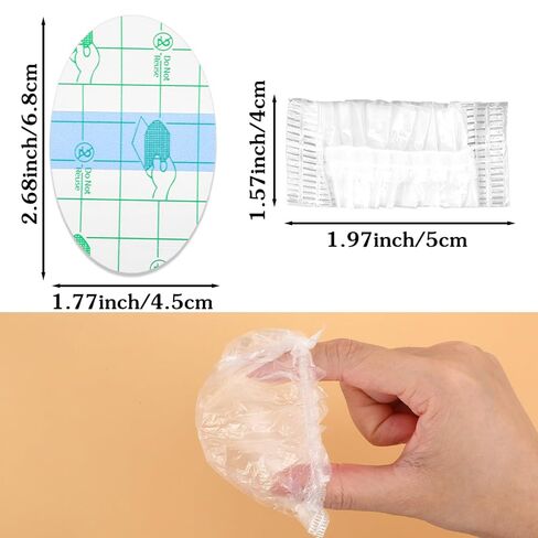 200 Pcs Shower Bathing Ear Covers Baby Ear Covers Baby Showers Cap Ears Protection Water-proof Ears Stickers Cover for Swimming Shower Surfing Snorkeling and Other Water Sports in Kuwait