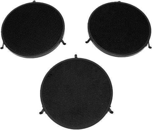 EBTOOLS 3pcs Grid Set, Aluminum Alloy 10 30 50 Degree Grids for P70 Reflector, with Compact Pouch for Studio Photography Lighting, Light Control in Kuwait