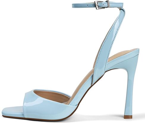 Elisabet Tang Woman's Square Open Toe Ankle Strap Heeled Sandals Stiletto High Heel Sandal Dressy Sexy Wedding Party Shoes in Saudi Arabia