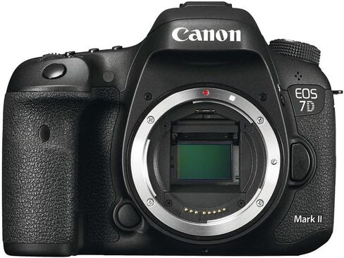 حزمة كاميرا Canon EOS 7D Mark II DSLR | مستشعر APS-C بدقة 20.2 ميجابكسل، وكاميرا DIGIC 6 مزدوجة، والتركيز البؤري التلقائي من النوع المتقاطع 65 نقطة، والتصوير المستمر بمعدل 10 إطارات في الثانية | للرياضة والحياة البرية (9128B002) + بطاقة 64 جيجابايت + حقيب in Kuwait