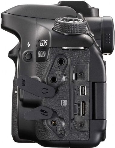 Canon EOS 80D DSLR Camera with 18-135mm Lens Bundle | 24.2MP APS-C Sensor, Dual Pixel CMOS AF, DIGIC 6 & Versatile Zoom Range | Great for Travel & Video (1263C006) + 64GB Card + Camera Bag + Battery in Kuwait