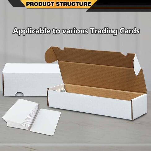 10 Storage Boxes LOT 800 Count Ct Sports Cards Trading Card Cases White Max Pro Shipping in Saudi Arabia