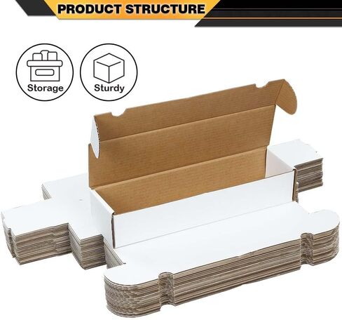 10 Storage Boxes LOT 800 Count Ct Sports Cards Trading Card Cases White Max Pro Shipping in Saudi Arabia