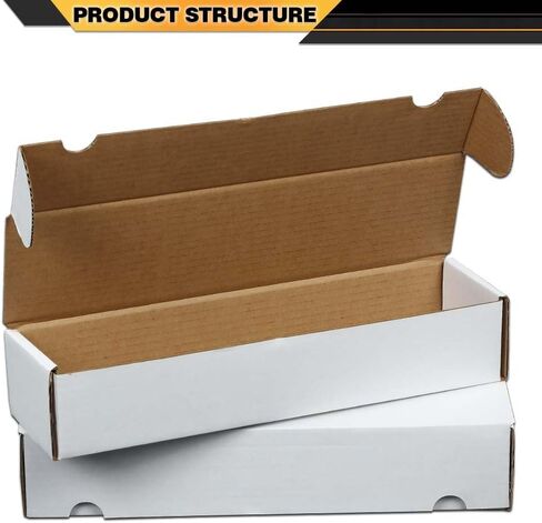 10 Storage Boxes LOT 800 Count Ct Sports Cards Trading Card Cases White Max Pro Shipping in Saudi Arabia