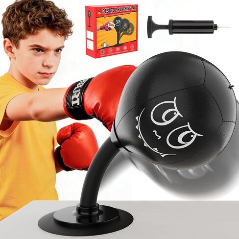 Suction Cup Desktop Punching Bag - High-Rebound Spring Boxing Ball for Stress Relief, Fun Office & Home Desk Toy, Secure Gift for Friends, Kids, Coworkers in Saudi Arabia