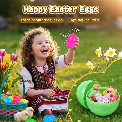 24 Pcs Mochi Squishy Toys Filled Easter Eggs, Mini Soft Animal Squishy Stress Relief Toys for Easter Basket Fillers Easter Egg Hunt Party Supplies in Saudi Arabia