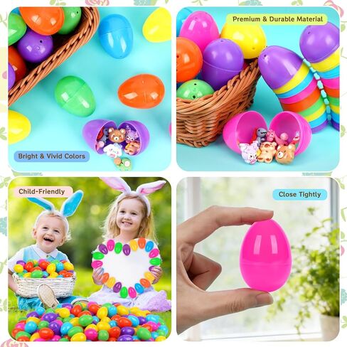 24 Pcs Mochi Squishy Toys Filled Easter Eggs, Mini Soft Animal Squishy Stress Relief Toys for Easter Basket Fillers Easter Egg Hunt Party Supplies in Saudi Arabia