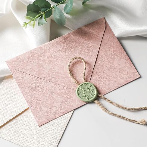 50 Pack Wax Seal Stickers, Wedding Invitation Party Self Adhesive Envelope Seal Stickers, Vintage Wax Sealing for Wedding Seating Chart Christmas Birthday Gift Wrap(Gold) in Saudi Arabia