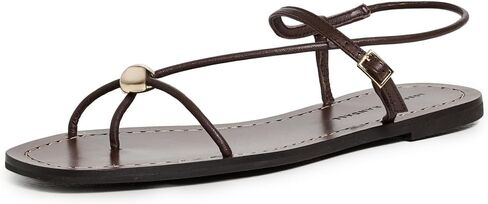 صندل مسطح للسيدات من Loeffler Randall Lara Strappy مع كرة in Kuwait