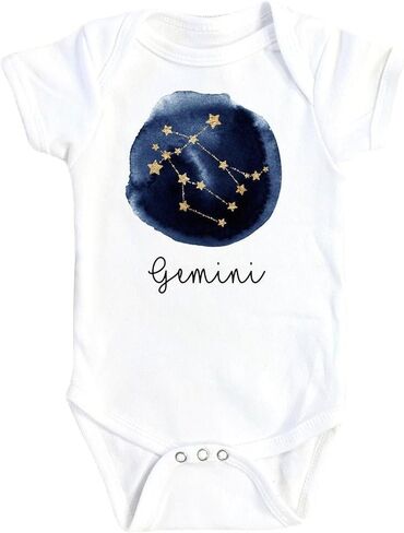 Gemini Bodysuit, Gemini Baby Bodysuit, Zodiac Bodysuit, Constellation Bodysuit, Gemini Baby Gift, Zodiac in Kuwait