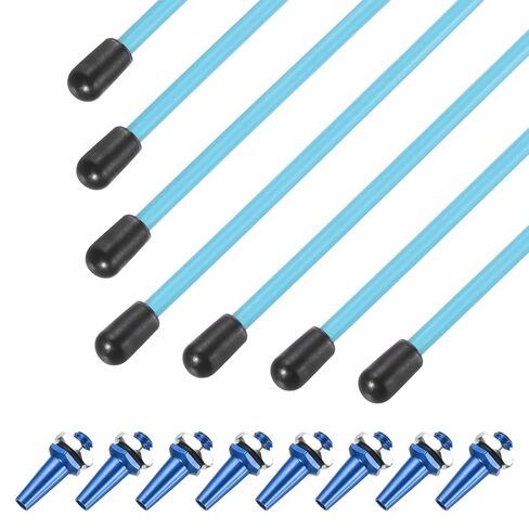 uxcell 160mm Plastic Protection Antenna Tube, RC Antenna Tube with Mount and Cap for RC Car Boat Drone Receiver(Black, 2 Pcs) in Saudi Arabia
