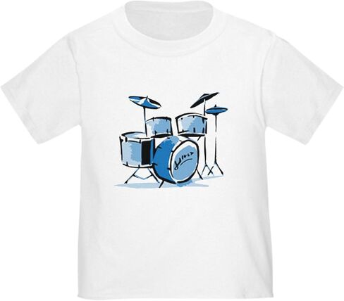CafePress Drum Set Drums Toddler T Shirt Cute Toddler Graphic Tee, 100% Cotton in Kuwait