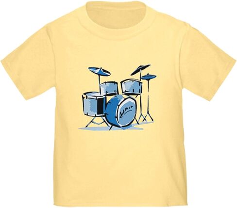 CafePress Drum Set Drums Toddler T Shirt Cute Toddler Graphic Tee, 100% Cotton in Kuwait