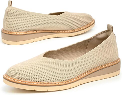 Women's Randi Slip-On Canvas Flats Lightweight Everyday Comfort Shoes with Extra Comfort for All Day wear in Kuwait
