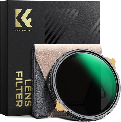 فلتر عدسة ND2-32 ND متغير مقاس 58 مم من K&F وفلتر استقطاب دائري 2 في 1 لعدسة الكاميرا، مقاوم للماء للخدش 36 فلتر عدسة متعدد الطبقات (سلسلة Nano-X PRO) in Kuwait
