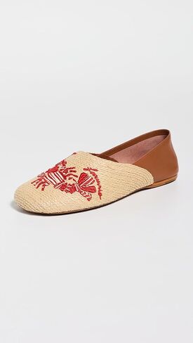 FARM Rio Women's Raffia Flat Loafers in Saudi Arabia