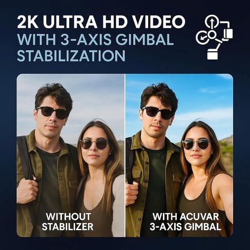كاميرا تسجيل فيديو للجيب بدقة 4K مع مثبت انحراف ثلاثي المحاور، وكاميرا فيديو صغيرة محمولة لمنشئي المحتوى واليوتيوب، وواي فاي، وتتبع الوجه، وعدسة دوارة بزاوية 270 درجة، وبطاقة SD سعة 64 جيجابايت in Kuwait
