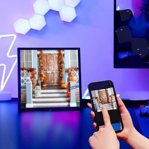 Digital Photo Frame, APP and Keys Control LED Panel Display, Pixel Art Display with Customizable Images GIFS Videos for Wall Mount Desktop Game Room Decor in Kuwait