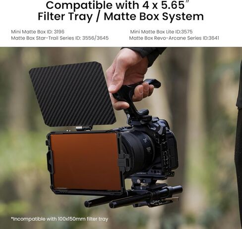 Walking Way ND1.2 (4 Stops) Square ND Filter, 4"x5.65" Square Neutral Density Filter for Tilta, SmallRig Matte Box 30 Multi-Layer Coating Ultra-Slim HD Waterproof Scratch Oil Resistant Lens Filter in Kuwait