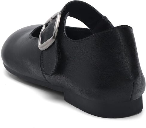 Women's Mary Jane Flat Shoes Soft Round-Toe Flat Shoes for Women Fashionable,Comfortable,Casual,Slip-On with Buckle in Saudi Arabia