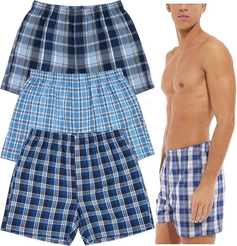 ToBeInStyle Men's Classic Multicolor Boxer Briefs in 3 or 6 Pack in Saudi Arabia