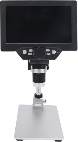 Diyeeni 7" Digital Microscope - 1080P 1200X CoinMicroscope Magnifier, 12MP Ultra Precise Focusing LCD Soldering Microscopes, CoinMicroscope with Screen for Adults, PC View in Kuwait