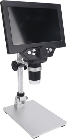 Diyeeni 7" Digital Microscope - 1080P 1200X CoinMicroscope Magnifier, 12MP Ultra Precise Focusing LCD Soldering Microscopes, CoinMicroscope with Screen for Adults, PC View in Kuwait