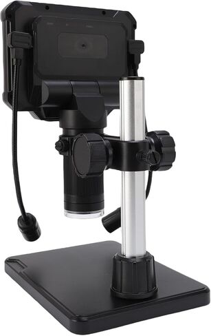 SUNGOOYUE 4.3 Inch LCD Digital Microscope, 720P 1MP 1080P Camera with 8 Adjustable LEDs and 2 Side Lamps, for Circuit Board Inspection Jewelry Stamps Watches PC View in Kuwait