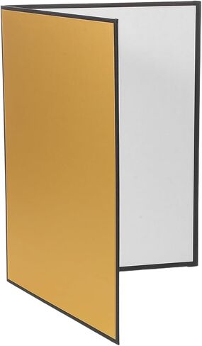 Zerodeko A4 Photography Reflector Panel Portable Still Life Photo Reflector Board with Gold Reflective Surface for Studio and Outdoor Shadow Control Lighting in Kuwait