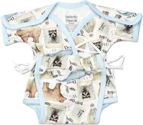 Open-Shoulder Ultra Soft NICU Sweet-Tee Bodysuit - NICU Friendly - Micro (1-2.5lbs) in Saudi Arabia