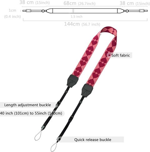 Camera Neck Strap for Girls,Cute Camera Strap in Saudi Arabia