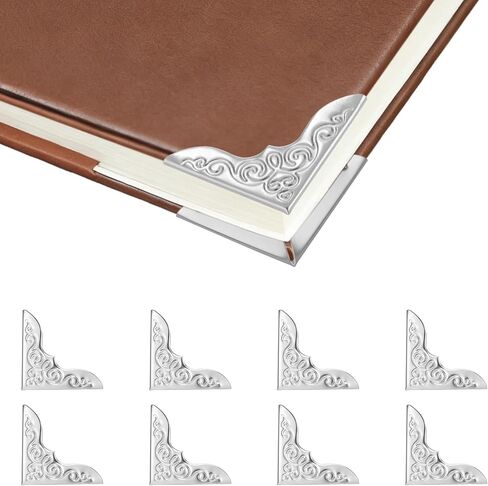 100 قطعة من واقيات زوايا الكتب المعدنية، 4 ألوان متنوعة لحماية زوايا الصور من أجل أغلفة الصور العتيقة وأغطية ورقية مزخرفة وملحقات حماية حواف كتاب القصاصات in Kuwait