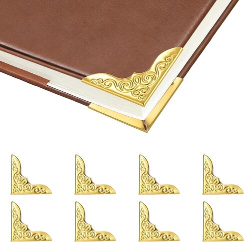 100 قطعة من واقيات زوايا الكتب المعدنية، 4 ألوان متنوعة لحماية زوايا الصور من أجل أغلفة الصور العتيقة وأغطية ورقية مزخرفة وملحقات حماية حواف كتاب القصاصات in Kuwait