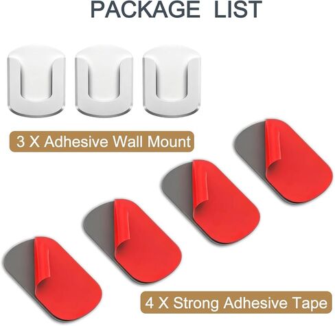3 Pack Adhesive Wall Mount Bracket for Blink Outdoor 4/ Mini/ Mini 2 / Indoor Camera, No Drill No Screws, Easy to Install Blink Camera Mount for Home Security in Saudi Arabia
