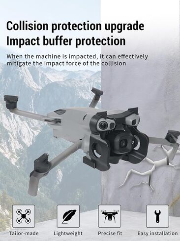 Gimbal Lens Bumper for DJI Mini 5 Pro, Anti-Collision Camera Lens protective case, Lightweight Protective Shockproof for DJI Mini 5 Pro Accessory (Black) in Kuwait