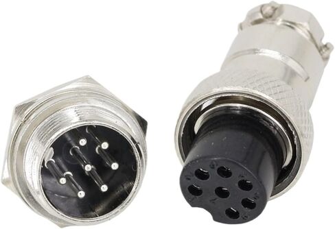 1 Set 16mm GX16 2/3/4/5/6/7/8/9/10Pin Screw Connector The Cable Regular(1 Set GX16-3P) in Kuwait