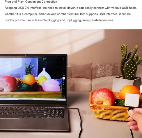 Zopsc USB Camera Module 12MP 3840x3024, 4K 30fps No Distortion 113 FOV, UVC Plug and Play Webcam Module for PC Laptop in Kuwait