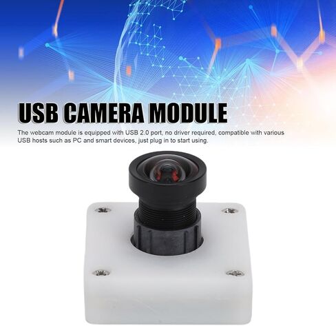 Zopsc USB Camera Module 12MP 3840x3024, 4K 30fps No Distortion 113 FOV, UVC Plug and Play Webcam Module for PC Laptop in Kuwait