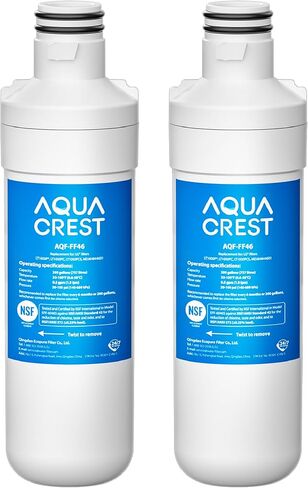 AQUA CREST LT1000PC ADQ747935 Refrigerator Water Filter and Air Filter, Replacement for LG® LT1000P®/PC/PCS, LMXS28626S, LFXS26973S, MDJ64844601, ADQ74793501, ADQ74793502 and LT120F®, 4 Combo in Saudi Arabia