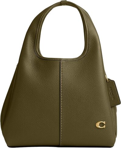 Coach Polished Pebble Leather Lana Shoulder Bag 23, Amazon Green Multi in Kuwait