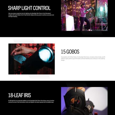 عدسة عرض Aputure Spotlight Mini Zoom مع تكبير 2X متوافقة مع LS 60d وLS 60x in Kuwait