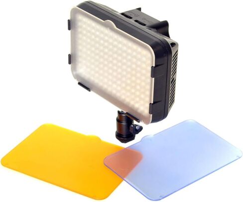 طقم إضاءة LED ثنائي اللون على الكاميرا XT160 مزود بحامل واحد مقاس 6.6 بوصات ومحول تيار متردد وبطارية من نوع NP-F وشاحن متعدد الفولتية in Kuwait