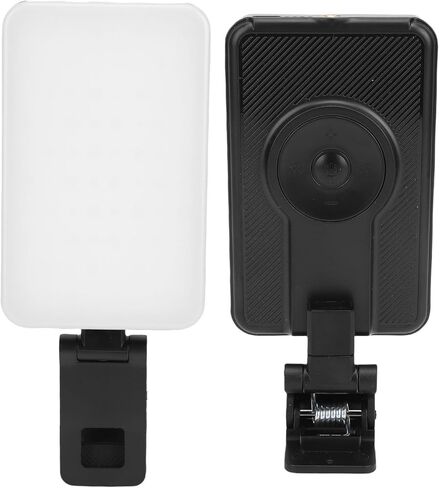 Yunseity Fill Video Conference Light, 3000-6500K, 5 Lighting Modes, 360° Rotation, Rechargeable Selfie Light for Laptop Vlog with Phone, for Photographers, Remote Workers in Kuwait