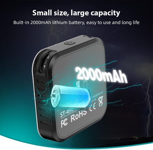 Akozon مصباح فيديو LED مغناطيسي للتصوير الفوتوغرافي، ضوء خافت 2500K-9000K للكمبيوتر اللوحي والهاتف المحمول وكاميرا DSLR مدمجة في محول الحذاء البارد بالبطارية in Kuwait