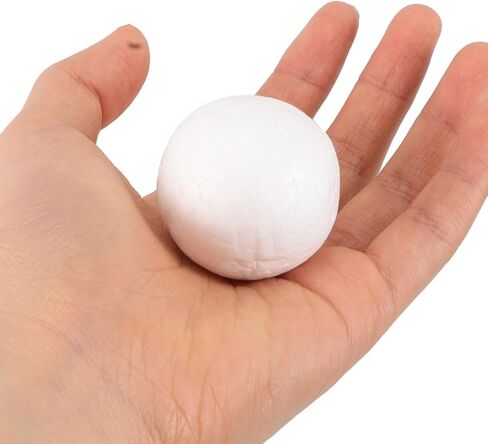 VANZACK 10 Pack Craft Foam, White Polystyrene Smooth Round, Foam for Arts, Christmas, DIY for Home, Party Decorations, 1.6 Inches in Saudi Arabia